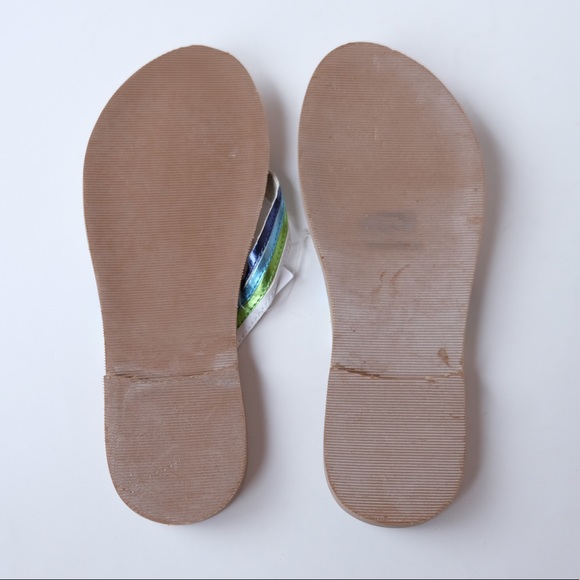 NWT GAP White Thong Open Toe Slip On Sandals Flip Flops Summer Shoes Kids 1 / 2 - Picture 3 of 3